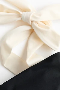 Padded-Cup Tie-Shoulder-Strap Swimsuit