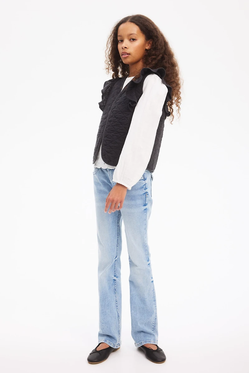 Flounced Cotton Muslin Vest