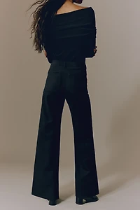 Pantalon large en sergé