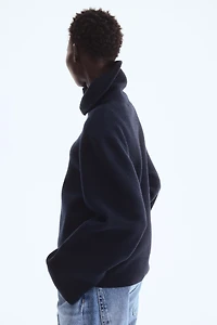 Wool Cardigan with Zipper