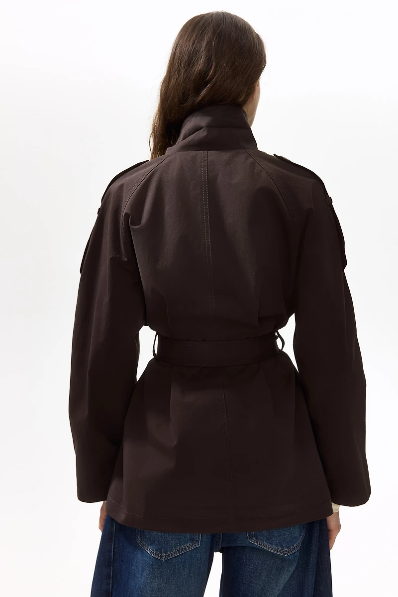 Belted Twill Coat