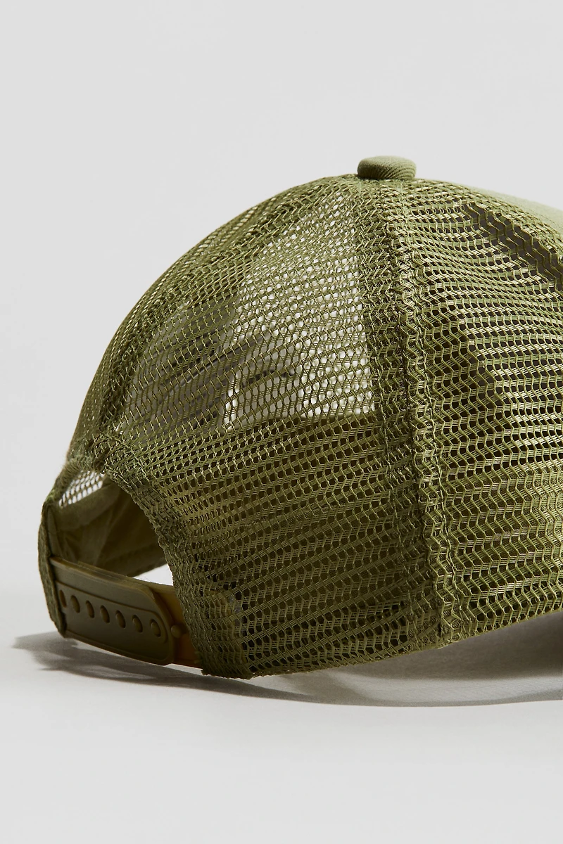 Motif-Detail Cotton Cap
