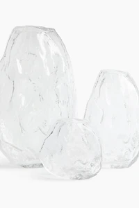 Extra-Large Textured Glass Vase