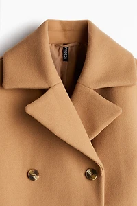 Double-Breasted Felted Coat