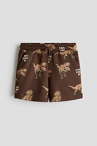 Motif-Detail Sweatshorts