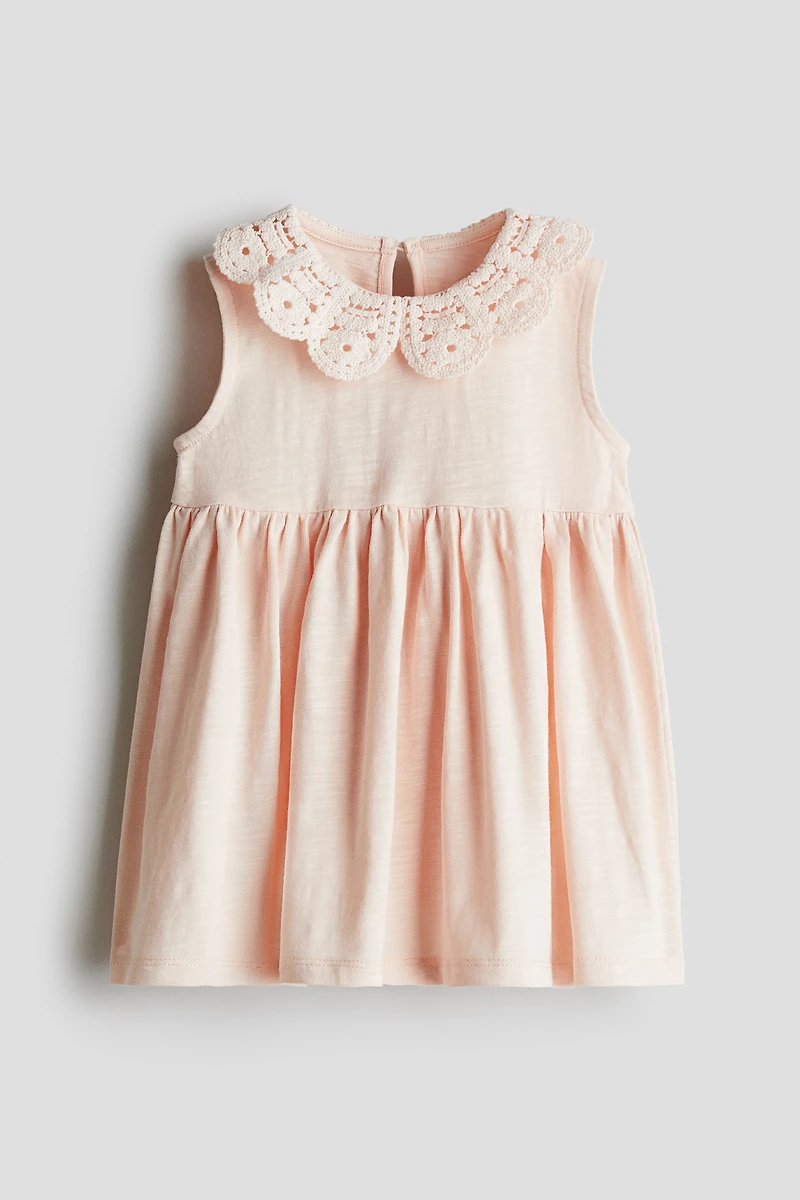 Jersey Dress with Collar