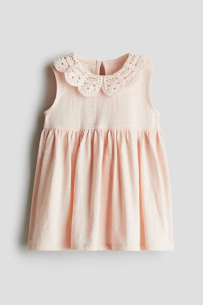 Jersey Dress with Collar