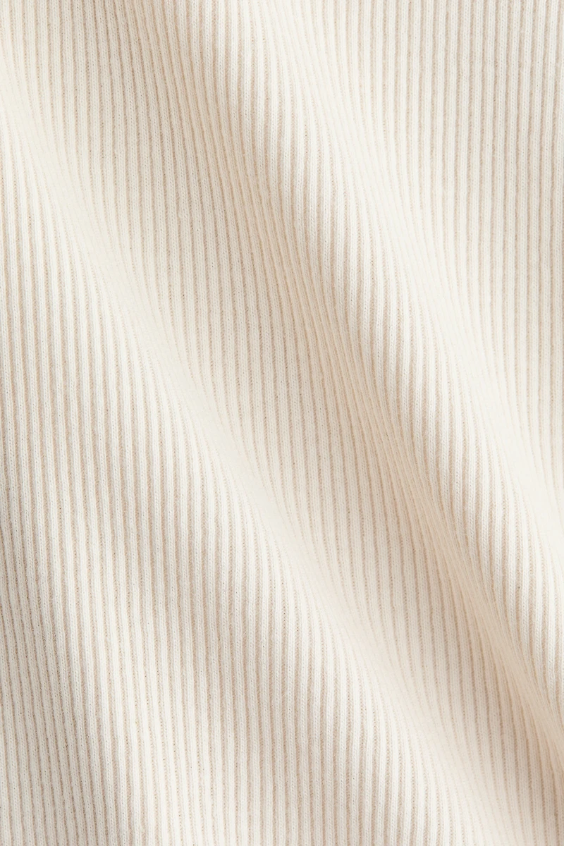 Ruffle-Trimmed Cotton Top
