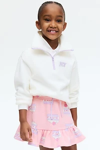 Flounce-Trimmed Skirt