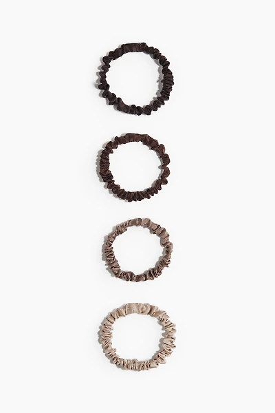 Lot de 4 élastiques à cheveux en soie