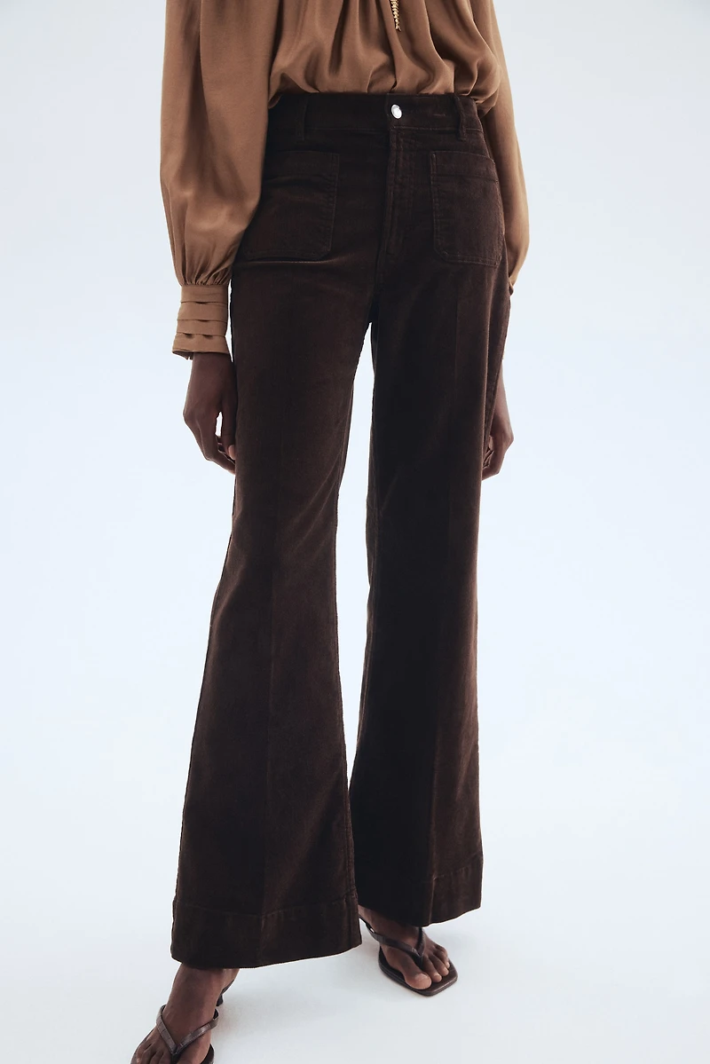 Flared Corduroy Pants