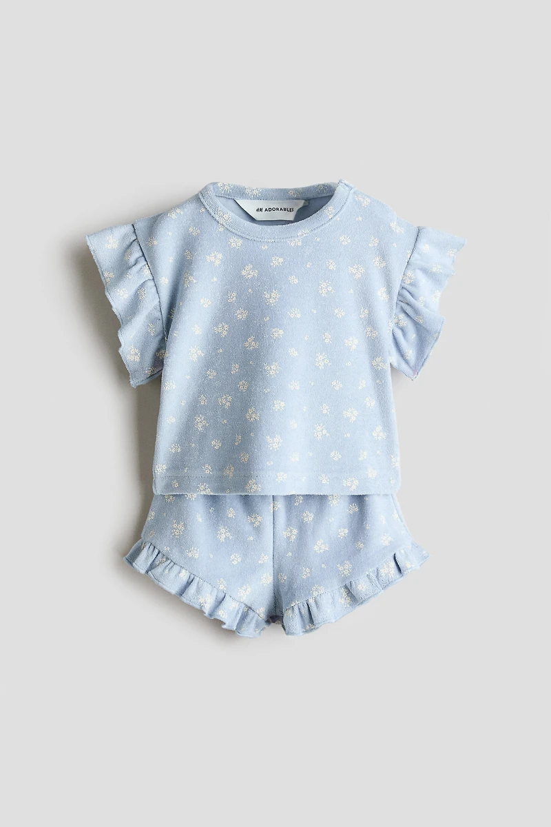 2-Piece Printed Terry Set