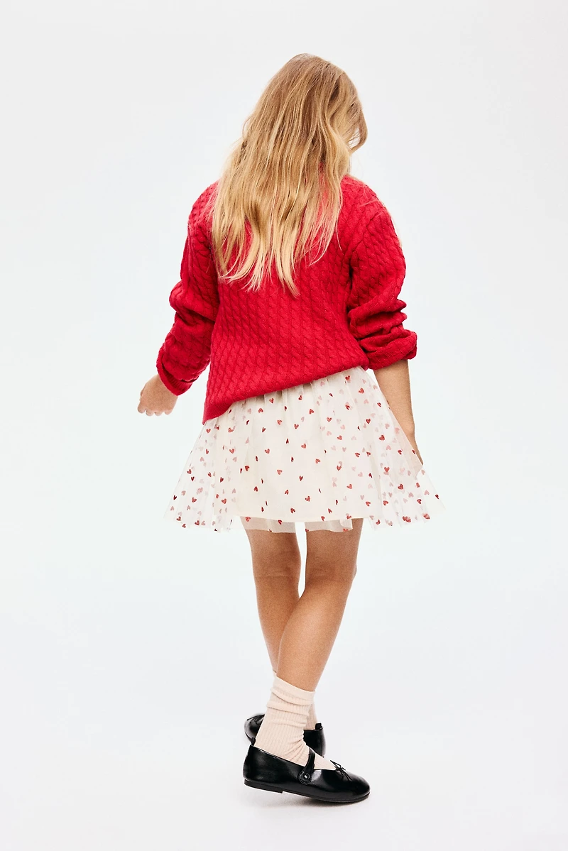 Jupe en tulle scintillant