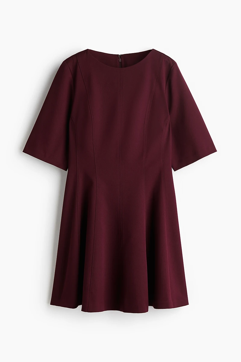 Twill Tapered-Waist Dress