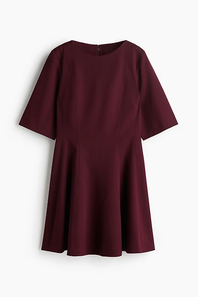Twill Tapered-Waist Dress