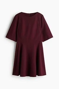 Twill Tapered-Waist Dress