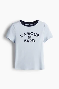 T-shirt côtelé