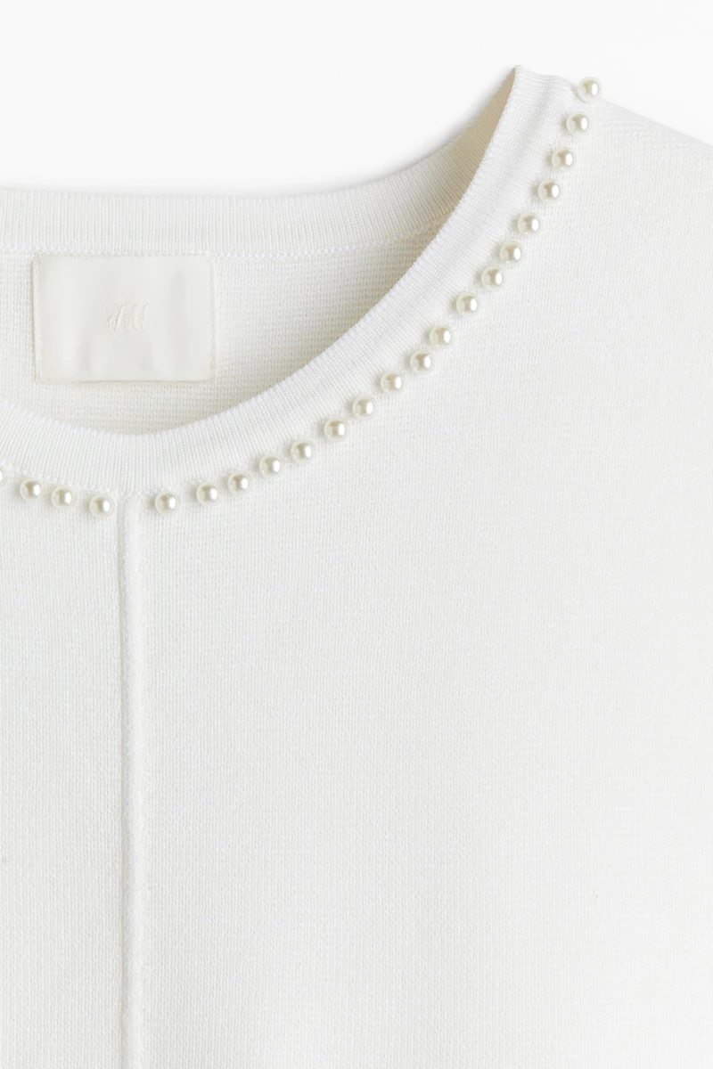 Camisole avec perles de fantaisie