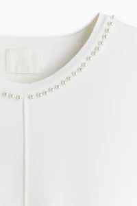 Camisole avec perles de fantaisie
