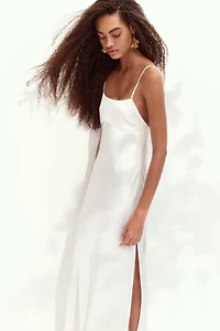 Tie-Detail Maxi Dress