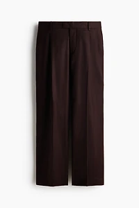 Relaxed-Fit Tailored Linen-Blend Pants