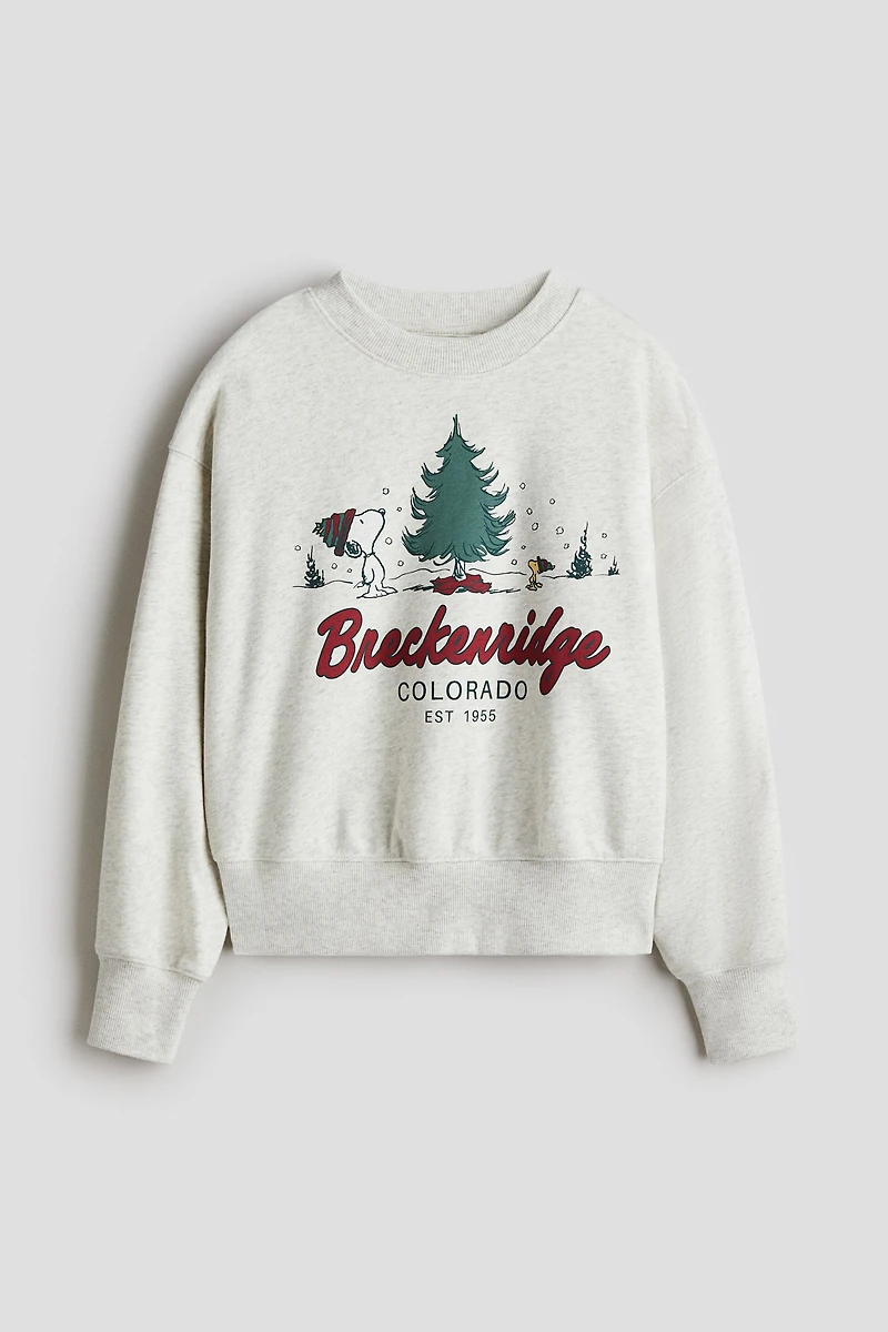 Oversized Printed Sweatshirt