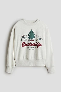 Oversized Printed Sweatshirt