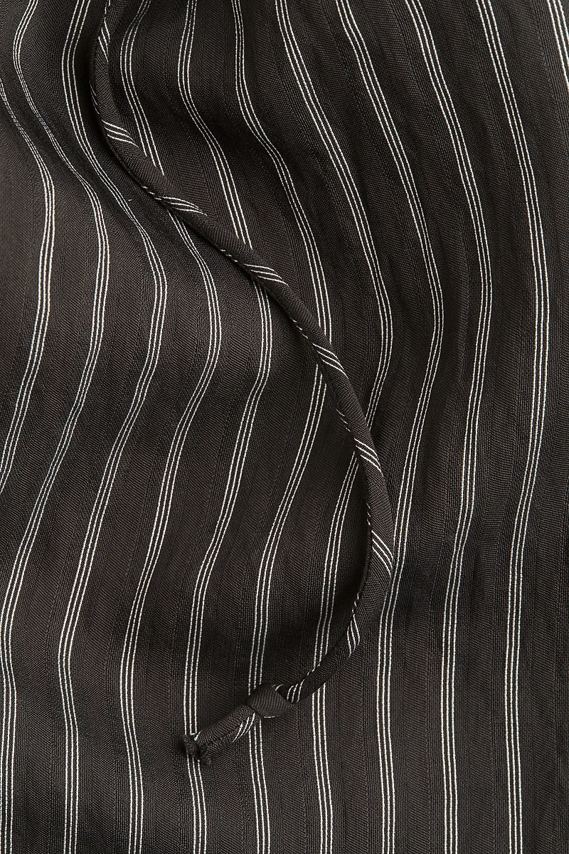 Wide-Leg Drawstring Pants