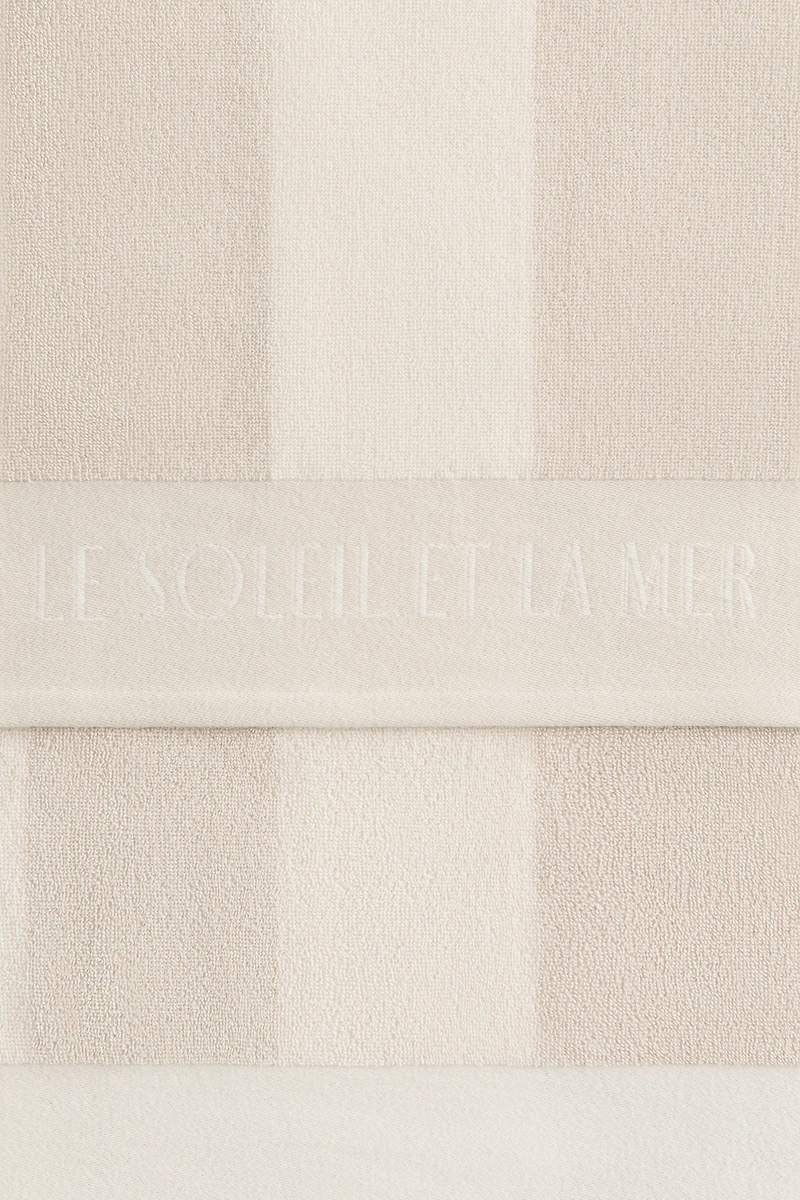 Serviette de plage rayée en coton