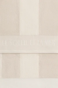 Serviette de plage rayée en coton