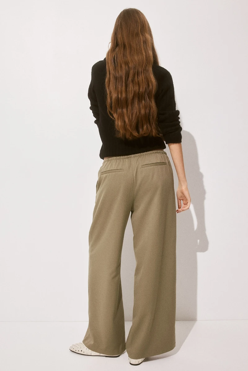 Twill Drawstring Pants