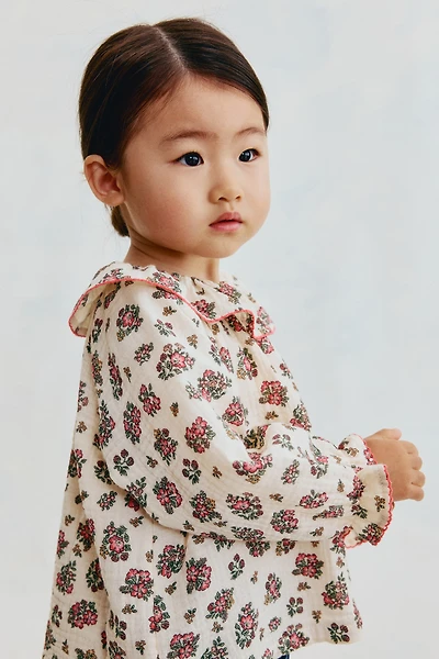 Blouse en mousseline de coton