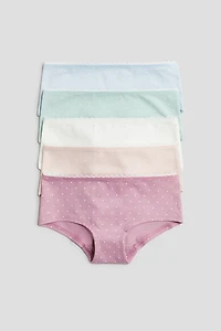 5-Pack Cotton Hipster Briefs