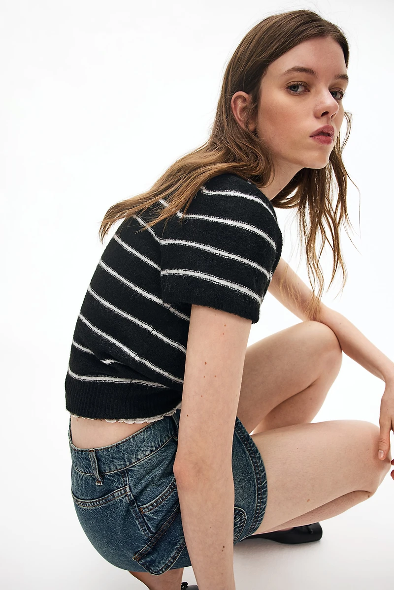 Fine-Knit T-Shirt