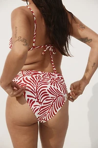 Bas de maillot taille haut échancré