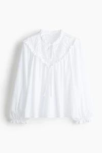 Blouse avec broderie anglaise