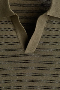 Regular-Fit Linen-Blend Polo Shirt