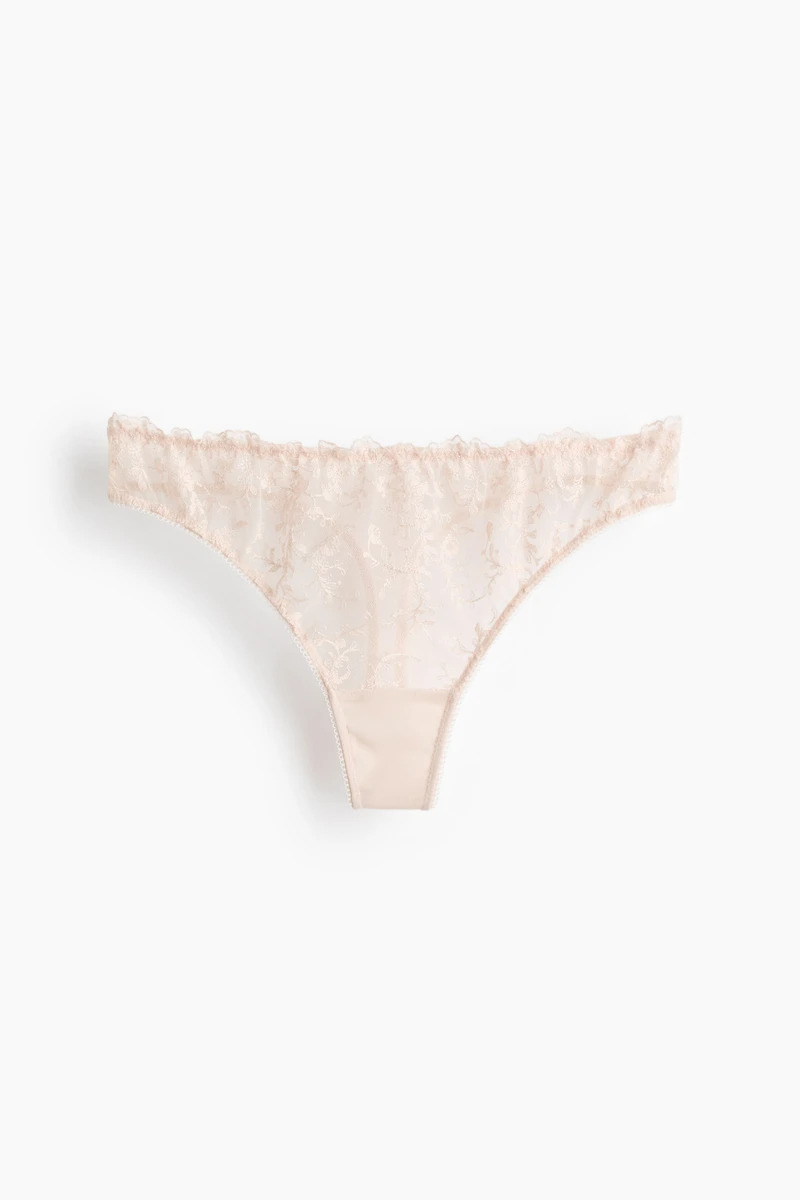 Culotte Tanga brodée