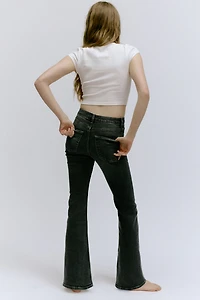 Jean évasé taille haute