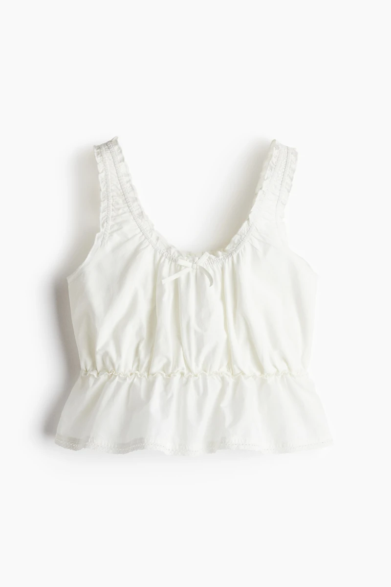 Gathered Peplum Top