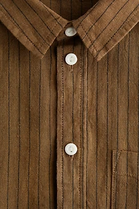 Linen-Blend Shirt