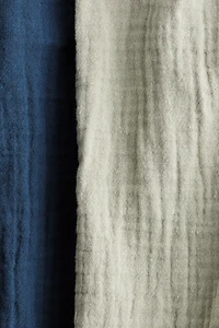 Lot de 2 pantalons en mousseline coton