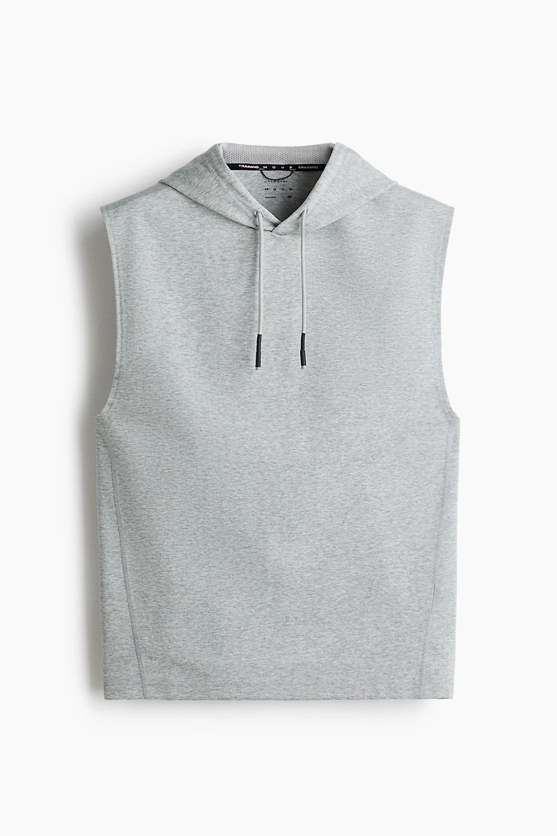 Regular-Fit Sleeveless Sports Hoodie with DryMove™
