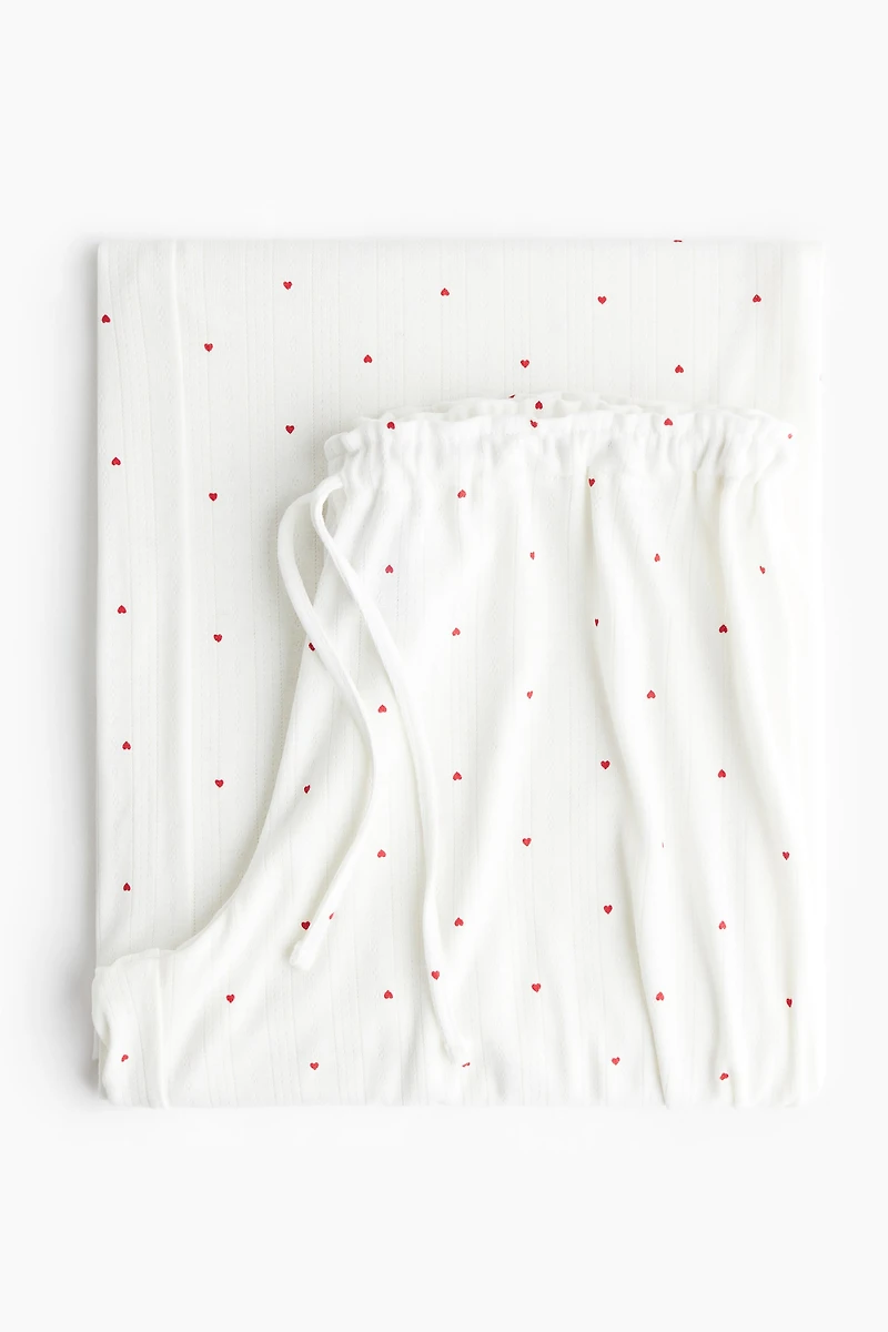 Pantalon de pyjama en pointelle