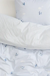 Patterned Cotton Duvet Cover Set