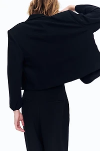 Jacket with Slit Cuffs
