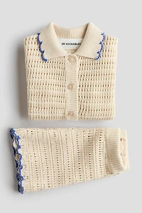 2-Piece Crocheted-Style Set