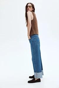 Wide High Ankle Jeans