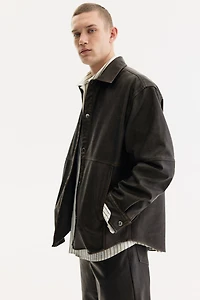 Regular-Fit Coated Overshirt