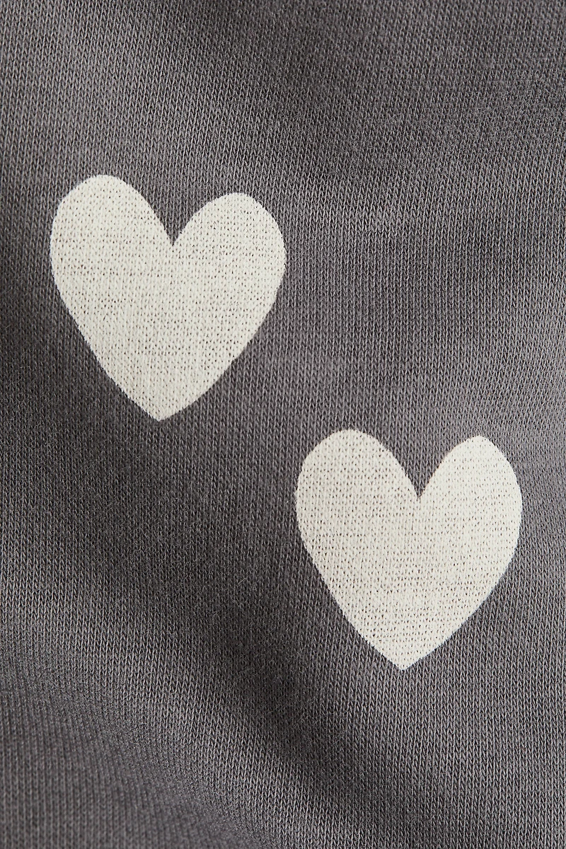 Chandail imprimé avec intérieur brossé